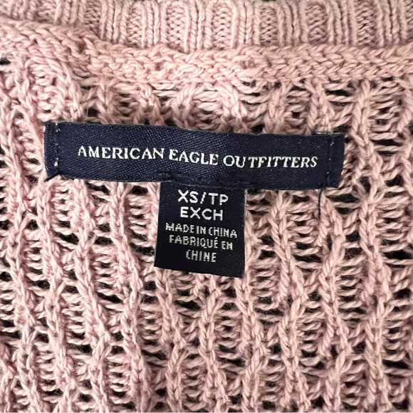 American Eagle Dusty Pink V-Neck Sweater Size XS - Picture 6 of 9